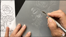Load image into Gallery viewer, Tutorial Video 1: Parchment Craft Embossing Rose with Hockey Stick