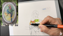 Load image into Gallery viewer, Tutorial Video 8: Coloring with Felt Tips (Lucy the Parrot)